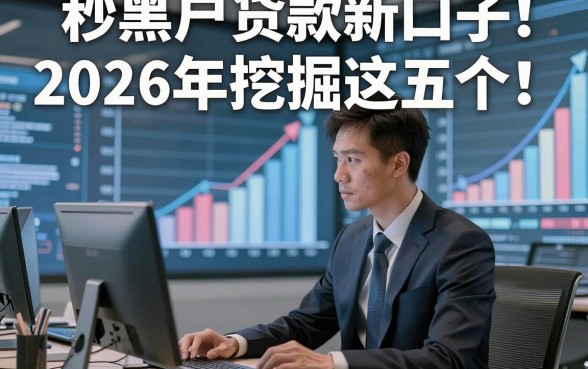 秒黑户贷款新口子2026年挖掘这五个！本篇为您全面分享！