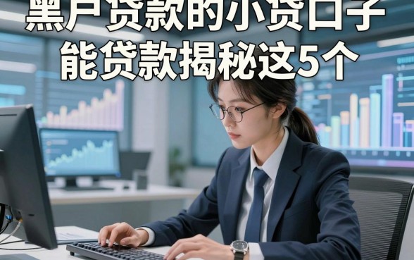黑户贷款的小贷口子能贷款揭秘这5个，本篇为您细致更新！