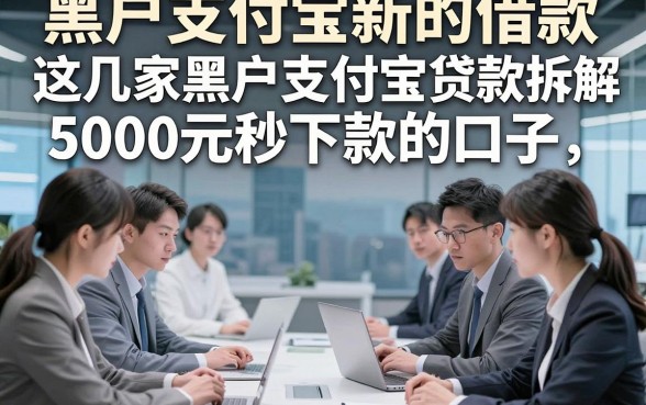 黑户支付宝新的借款，拆解这几家黑户支付宝贷款5000元秒下款的口子