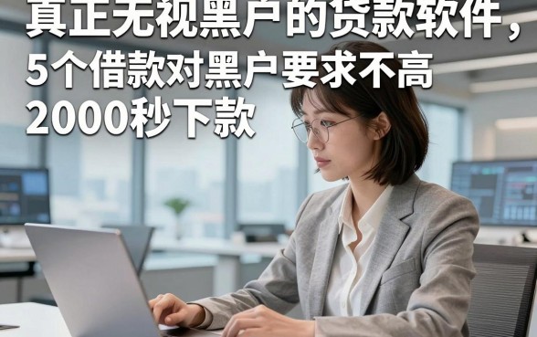 真正无视黑户的贷款软件，为您解析5个借款对黑户要求不高2000秒下款的软件