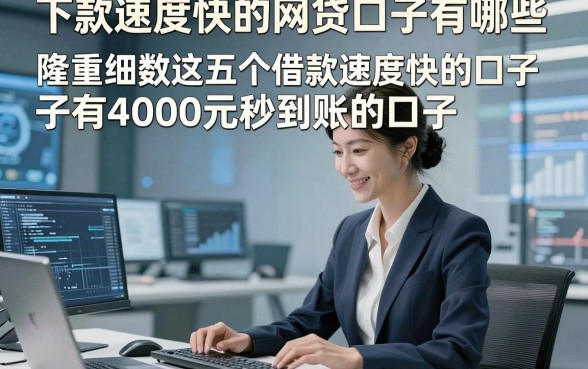 下款速度快的网贷口子有哪些，隆重细数这五个借款速度快的口子有4000元秒到账的口子