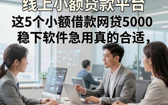 线上小额贷款平台，这5个小额借款网贷5000稳下软件急用真的合适
