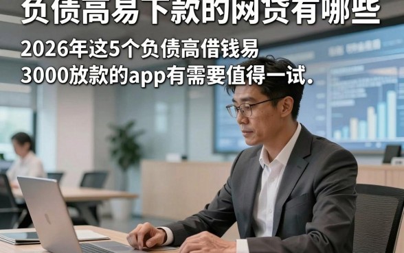 负债高易下款的网贷有哪些，2026年这5个负债高借钱易3000放款的app有需要值得一试