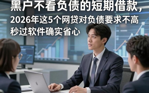 黑户不看负债的短期借款，2026年这5个网贷对负债要求不高秒过软件确实省心