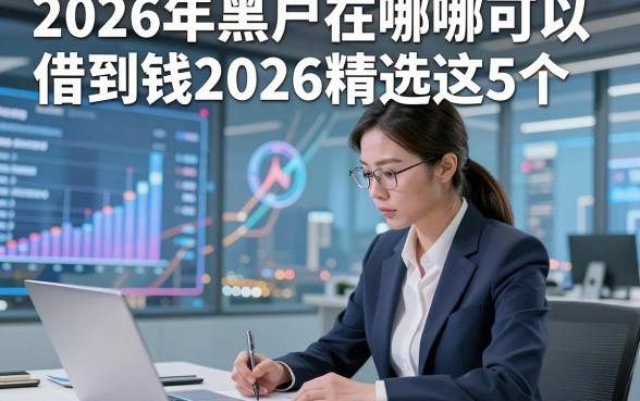 2026年黑户在哪可以借到钱2026精选这5个，本文为您全面介绍！