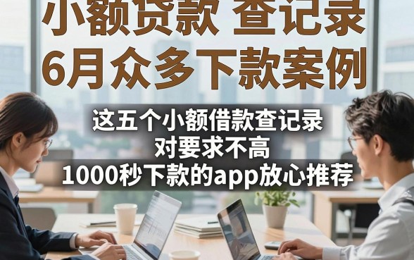 小额贷款 查记录6月众多下款案例，这五个小额借款查记录对要求不高1000秒下款的app放心推荐