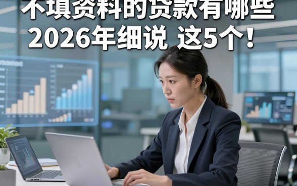 不填资料的贷款有哪些2026年细说​这5个！本文为您详细推选！