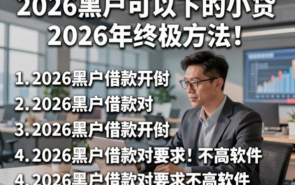 2026黑户可以下的小贷2026年终极方法！同时罗列这五个2026黑户借款对要求不高软件