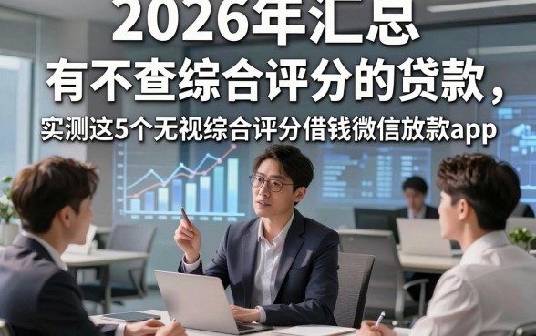 2026年汇总​有不查综合评分的贷款，实测这5个无视综合评分借钱微信放款app
