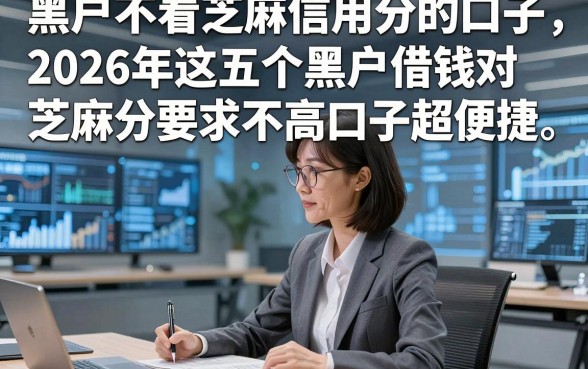 黑户不看芝麻信用分的口子，2026年这五个黑户借钱对芝麻分要求不高口子超便捷