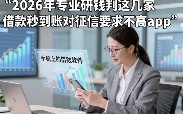 手机上的借钱软件，2026年专业研判这几家借款秒到账对征信要求不高app
