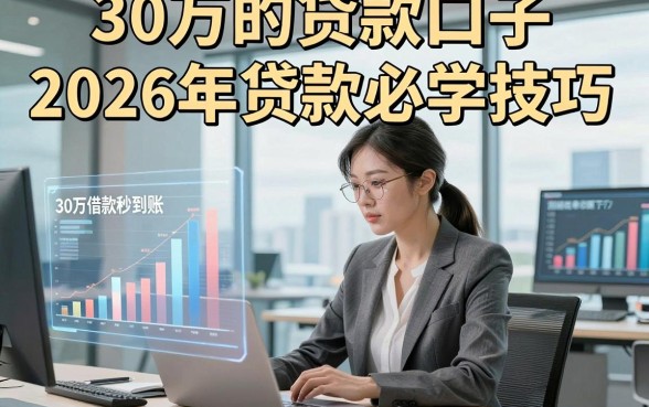 30万的贷款口子,2026年贷款必学技巧这几家30万借款秒到账对资质要求不高口子