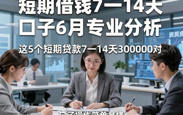 短期借钱7一14天口子6月专业分析，这5个短期贷款7一14天30000对资质要求不高口子操作简单易懂