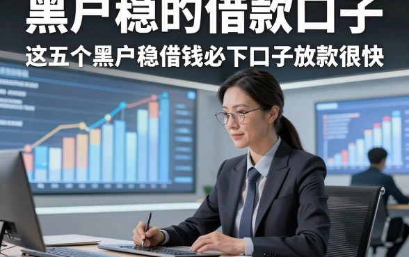 黑户稳的借款口子，这五个黑户稳借钱必下口子放款很快