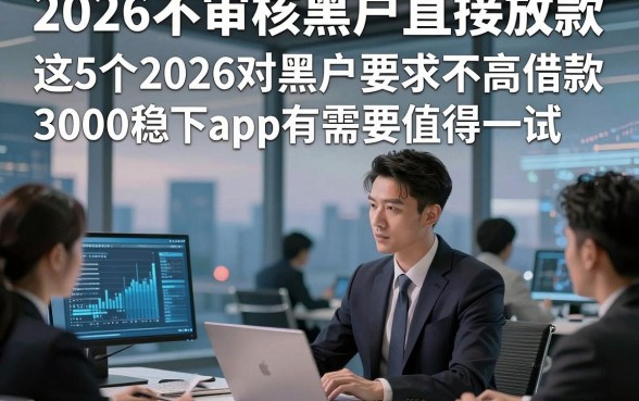 2026不审核黑户直接放款，这5个2026对黑户要求不高借款3000稳下款的app有需要值得一试