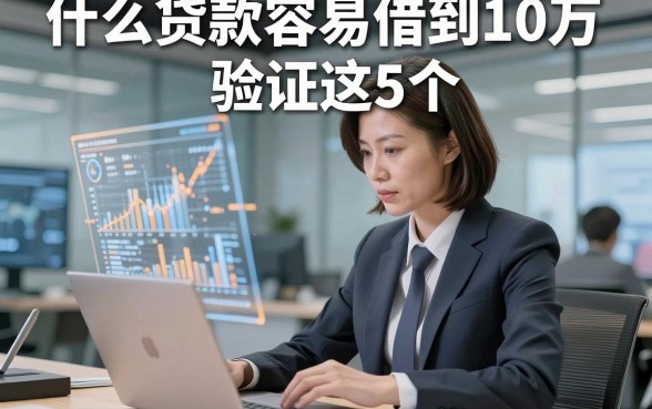 什么贷款容易借到10万验证这5个，本篇为您详细讲述！