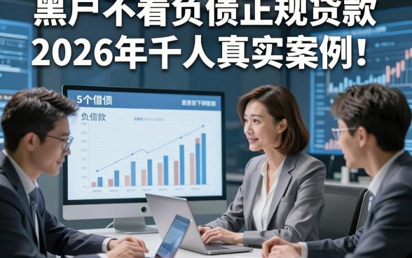 黑户不看负债正规贷款2026年千人真实案例！这5个借款对负债要求不高秒下款的平台适配日常