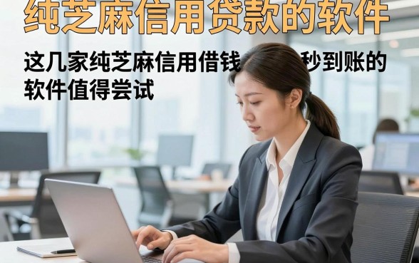 纯芝麻信用贷款的软件，这几家纯芝麻信用借钱秒到账的软件值得尝试
