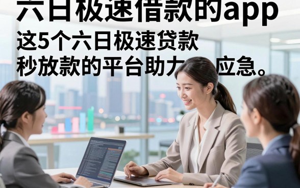 六日极速借款的app，这5个六日极速贷款秒放款的平台助力应急