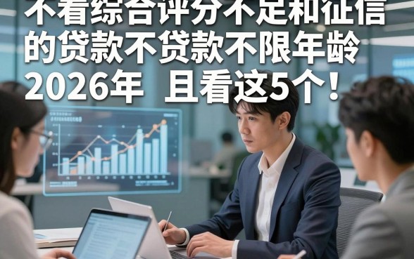 不看综合评分不足和征信的贷款不限年龄2026年且看这5个​！本文为您精心叙述！
