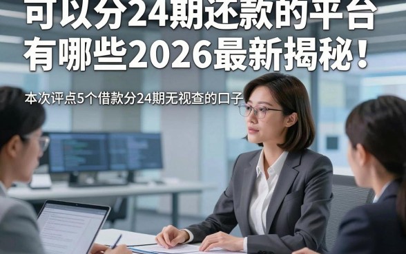 可以分24期还款的平台有哪些2026最新揭秘！本次评点5个借款分24期无视查的口子