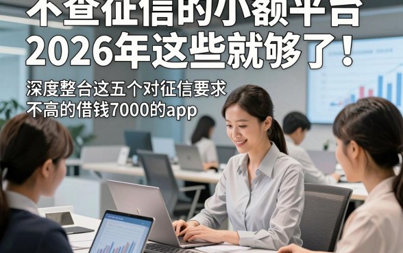 不查征信的小额平台2026年这些就够了！深度整合这五个对征信要求不高的借钱7000的app