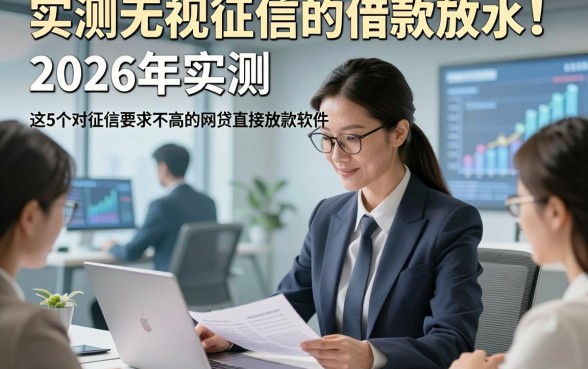 实测无视征信的借款放水！2026年实测​这5个对征信要求不高的网贷直接放款软件