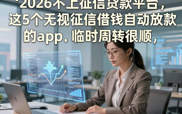 2026不上征信贷款平台，这5个无视征信借钱自动放款的app临时周转很顺