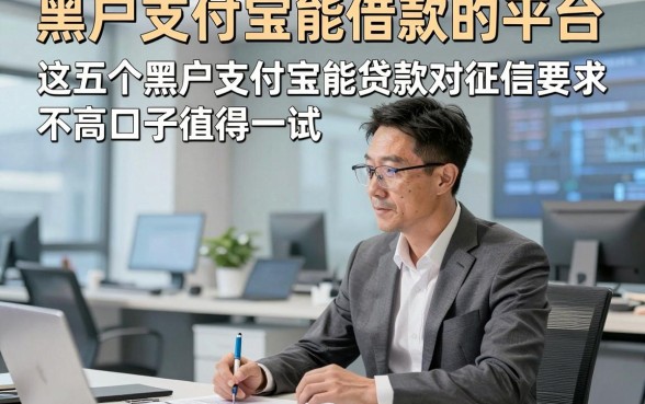 黑户支付宝能借款的平台，这五个黑户支付宝能贷款对征信要求不高口子值得一试