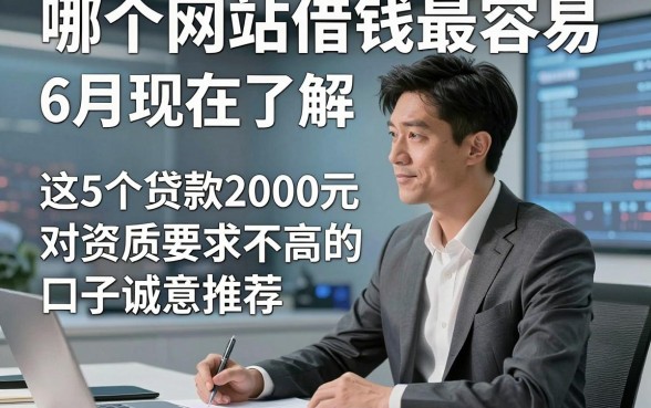 哪个网站借钱最容易6月现在了解，这5个贷款2000元对资质要求不高的口子诚意推荐