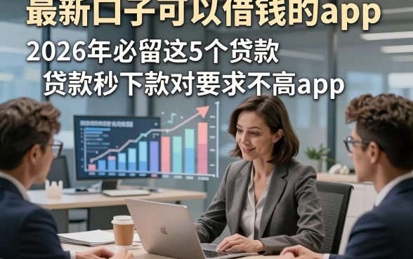 最新口子可以借钱的app，2026年必留这5个贷款秒下款对要求不高app