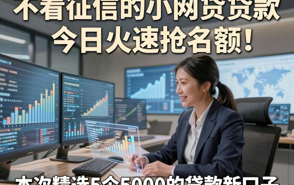 不看征信的小网贷贷款今日火速抢名额！本次精选5个5000的贷款新口子