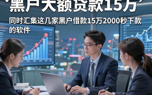 黑户大额贷款15万，同时汇集这几家黑户借款15万2000秒下款的软件