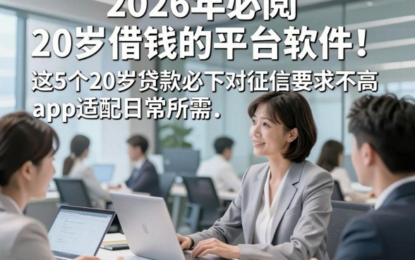 2026年必阅​20岁借钱的平台软件！这5个20岁贷款必下对征信要求不高app适配日常所需