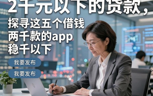 2千元以下的贷款，探寻这五个借钱两千以下稳下款的app