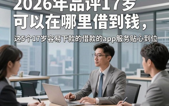 2026年品评17岁可以在哪里借到钱，这5个17岁容易下款的借款的app服务贴心到位