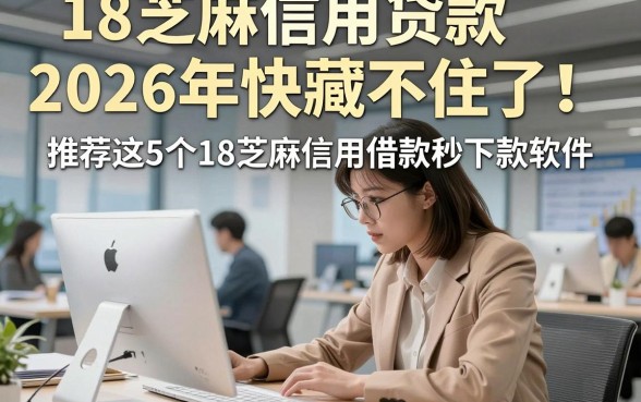 18芝麻信用贷款2026年快藏不住了！推荐这5个18芝麻信用借款秒下款软件
