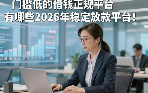 门槛低的借钱正规平台有哪些2026年稳定放款平台！顺道汇总5个门槛低的贷款对征信要求不高口子