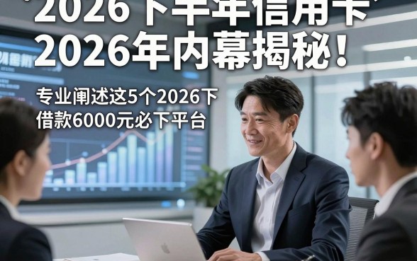 2026下半年信用卡2026年内幕揭秘！专业阐述这5个2026下半年借款6000元必下平台