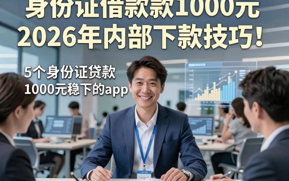 身份证借款款1000元2026年内部下款技巧！揭露5个身份证贷款1000元稳下的app