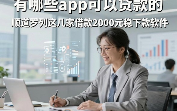 有哪些app可以贷款的，顺道罗列这几家借款2000元稳下款软件