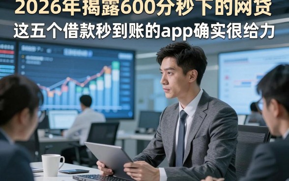 2026年揭露600分秒下的网贷，这五个借款秒到账的app确实很给力
