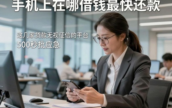 手机上在哪借钱最快还款，这几家贷款无视征信的平台500秒批应急场景适配