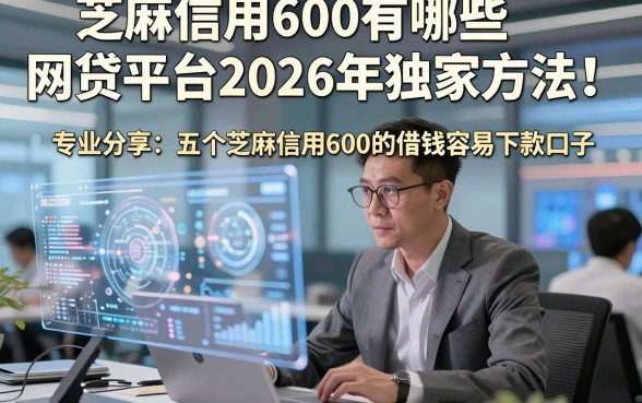 芝麻信用600有哪些网贷平台2026年独家方法！专业分享五个芝麻信用600的借钱容易下款口子