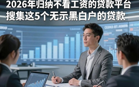 2026年归纳不看工资的贷款平台，搜集这5个无示黑白户的贷款