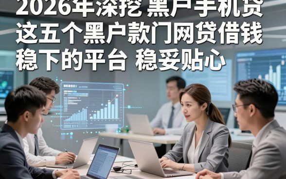 2026年深挖黑户手机贷借款门槛低，这五个黑户网贷借钱稳下的平台稳妥贴心