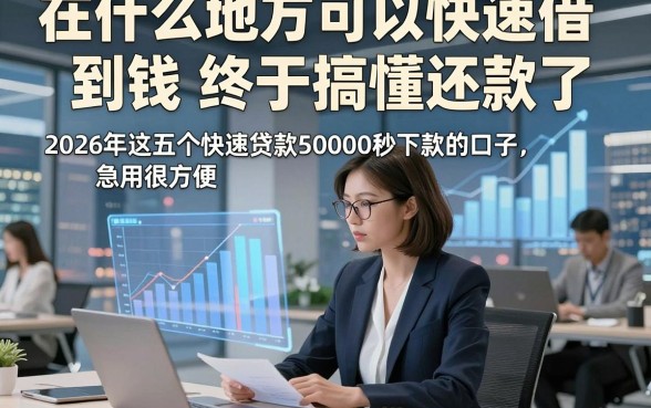 在什么地方可以快速借到钱终于搞懂还款了，2026年这五个快速贷款50000秒下款的口子急用很方便