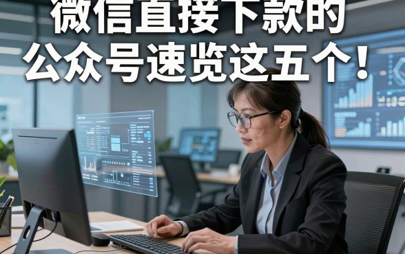 微信直接下款的公众号速览这五个！本篇为您深入珍藏！