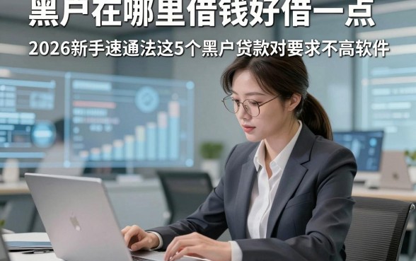 黑户在哪里借钱好借一点，2026新手速通法这5个黑户贷款对要求不高软件