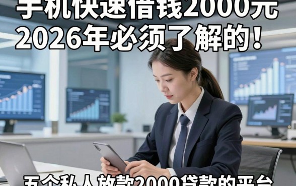 手机快速借钱2000元2026年必须了解的！权威评述五个私人放款2000贷款的平台